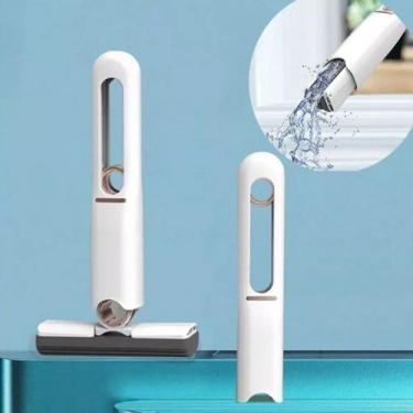 Imagem de Esfregão Mini Mop Dobrável Limpeza Compacto Vidros Prático Presente Or