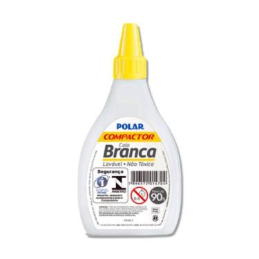 Imagem de Cola branca escolar 90g Polar Compactor, lavável, não tóxica., 1 unida