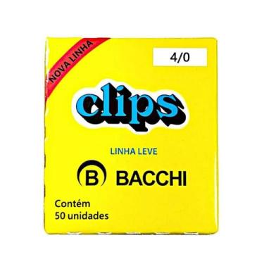Imagem de Clips para papel Bacchi 4/0 com 50 unidades linha leve