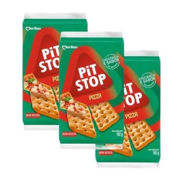 Imagem de Bolacha Biscoito Sabor Pizza Embalagens Práticas 18 Pacotes - Marilan