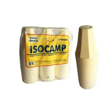 Imagem de Porta Garrafa Isopor Camisinha Cerveja 600Ml Isoterm C/6