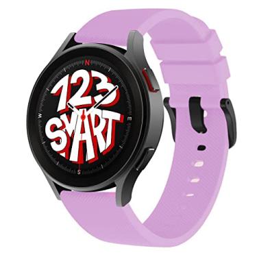 Imagem de Pulseira de Silicone com Fecho Preto Marca 123Smart Compatível com Galaxy Watch 4 / Watch 5 Watch 6 Watch 7 / Watch5 Pro R900 R910 R920 R905 R915 R925 40mm 44mm 45mm