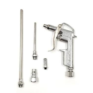 Imagem de Hilitand Mini Ferramenta de Sopro de Ar, Soprador de Poeira Pneumática de Liga de Alumínio Com 2 Bicos de Substituição para Limpeza de Motores de Automóveis, Peças de Máquina, Lacunas (Type 2)