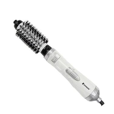 Imagem de Ferros de frisar 2 em 1 escova rotativa de secador de cabelo escova de