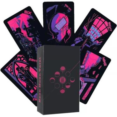 Imagem de Neon Moon Tarot Deck Tarô Da Lua Neon Baralho de Cartas de Oráculo