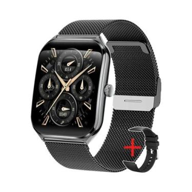 Imagem de Smartwatch Ultra Slim Masculino Com Tela AMOLED HD De 1,96 Polegadas, 