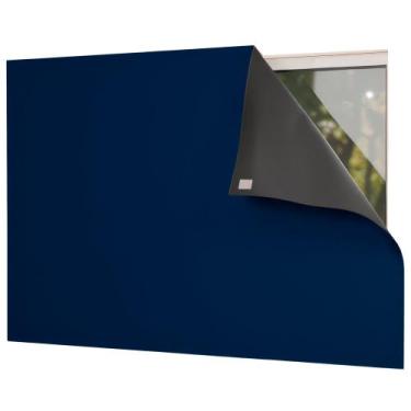 Imagem de Cortina Painel Blackout com Fixador 1,40 m x 1,40 m Marinho - Home Fer