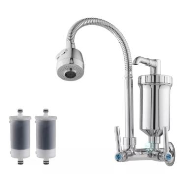Imagem de Torneira Metal Com Filtro Cozinha Gourmet Pia Mesa Parede