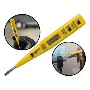 Imagem de Chave Medidor De Fase Teste Voltagem Corrente Ac Dc 12 220V