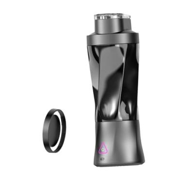 Imagem de Baoblaze Liquidificador de fresco, processamento de alimentos, prático, sem fio, pessoal, liquidificador portátil, copo, espremedor elétrico para de, Preto