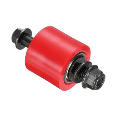 Imagem de PATIKIL Tensor de polia de rolo de 10 mm, tensor de polia de rolo de corrente mini peças de bicicleta guia de cilindro de nylon guia de corrente de roda conjunto deslizante para mini motocicleta Dirt