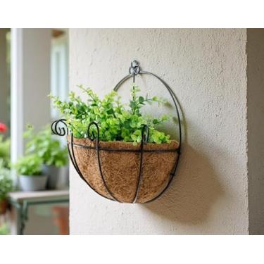 Imagem de Vaso de Planta，Vaso Para Plantas Decorativo，Vaso de Parede de Canto Suporte Fibra de Coco Para OrquíDeas E Outras Plantas, Pendentes, Plantas Naturais