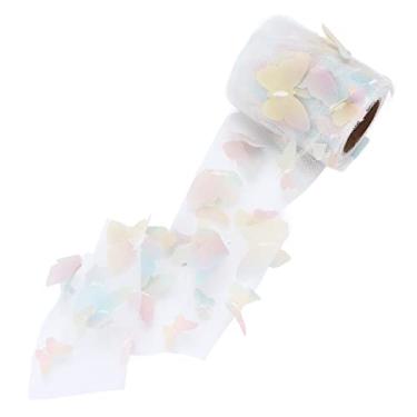 Imagem de Acouto Tecido de Tule Com Glitter Rolo de Tule Tridimensional Artesanato Acessórios para Cabelo Material Fita Decoração de Casamento Saia Artes, Artesanato e Costura/tecido (Bege gradiente)