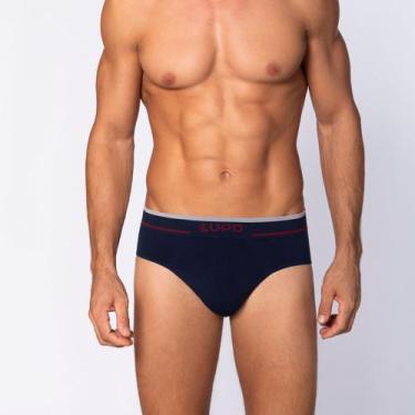 Imagem de Cueca Lupo Slip Sem Costura 624-003, Marinho, GG