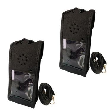Imagem de Kit 2 Capa Para Rádio Comunicador Uv-9r Uv9r Plus Baofeng - COURO