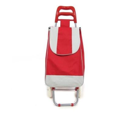 Imagem de Carrinho Feira Compras Supermercado Multiuso Mao Dobravel Sacola Ecolo