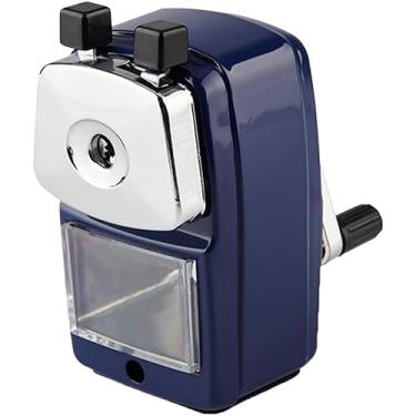 Imagem de Apontador De Lapis, Com Manivela E Recipiente Coletor(Azul)