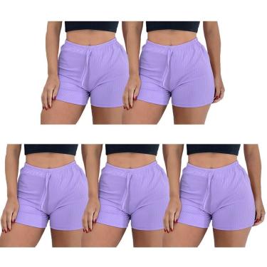 Imagem de Kit Atacado 5 Shorts PMC Canelado Feminino