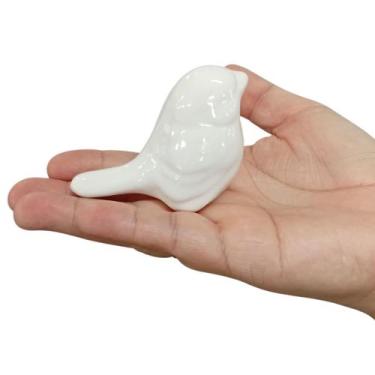 Imagem de Conjunto de Passarinhos Decorativos em Cerâmica Colorida Enfeites para