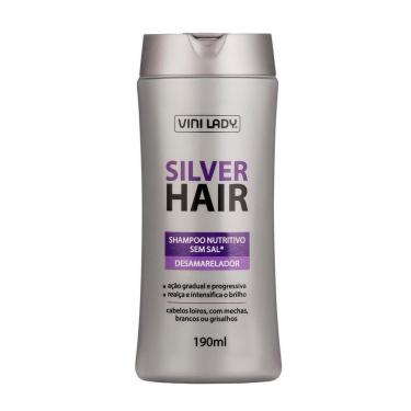 Imagem de Shampoo Silver Hair Desamarelador 190ml Vini Lady-Unissex
