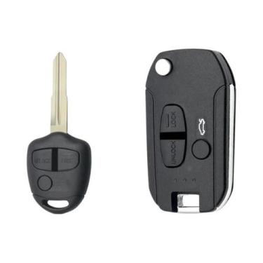 Imagem de Capa De Chave Remota Para Mitsubishi Pajero Sport Outlander Grandis AS