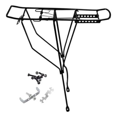 Imagem de KiBcsLic Suporte de carga traseiro para bicicleta infantil Suporte de carga para bagagem Resistente Capacidade de forte Substitui diretamente o assento, Pequeno Buraco