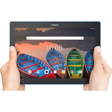 Imagem de Lenovo Tablet Tab 10, tela sensível ao toque HD de 10,1 polegadas, processador Qualcomm Quad-core de 1,30 GHz, 1 GB de memória, 16 GB de armazenamento, Wi-Fi, Bluetooth, webcam, até 10 horas de vida