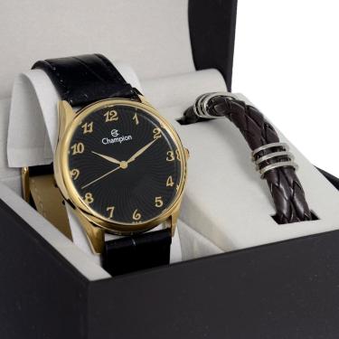 Imagem de Relogio Pulso Champion Masculino Prova D'agua + Pulseira-Masculino