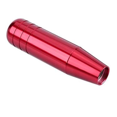 Imagem de Manopla de Mudança de Marcha Manual Universal de Liga de Alumínio para Carro Alavanca de Mudança de Marcha 13cm para Aparência Luxuosa e Elegante (Vermelho)