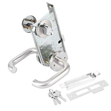 Imagem de FTVOGUE Fechadura Com Chave para Porta de Entrada, Aço Inoxidável, para Saída de Emergência, Corredor, Porta de Segurança, Passagem de Armazém