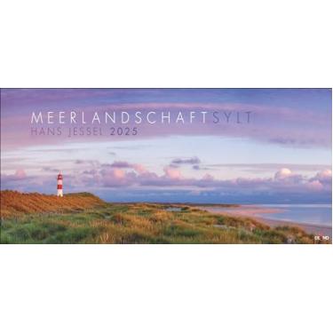 Imagem de Calendário SYLT de paisagem marítima 2025 - Hans Jessel: calendário panorâmico de parede grande com fotos do famoso artista Hans Jessel. Capturas marinhas em um calendário de fotos XXL.