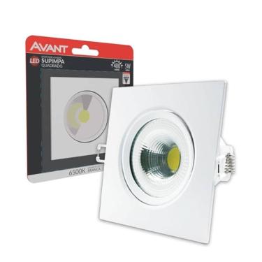 Imagem de Spot Led Embutir Quadrado Bivolt 12w 6500k Avant