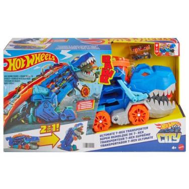 Imagem de Hot wheels city caminhão transportador t-rex ultimate - Mattel HNG50