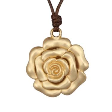 Imagem de joymiao Colares Boho para mulheres, cordão com pingente, colar longo de prata, vintage, suéter, joias hippie, presentes para mulheres e meninas, Couro sintético, Sem Pedra Preciosa