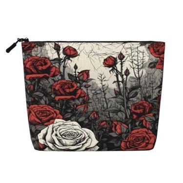 Imagem de Xalvyriehf Pequena bolsa de maquiagem para bolsa, bolsas de cosméticos para crianças, bolsa de higiene pessoal de viagem para meninos e meninas, bolsa organizadora de acessórios para presentes, rosa