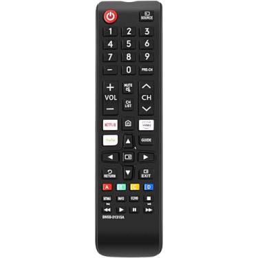 Imagem de Controle remoto universal para todos os controles de TV Samsung compatível com todas as TVs Samsung LED LCD HDTV, série 3D, sem necessidade de configuração, controle remoto Plug & Play com botões de