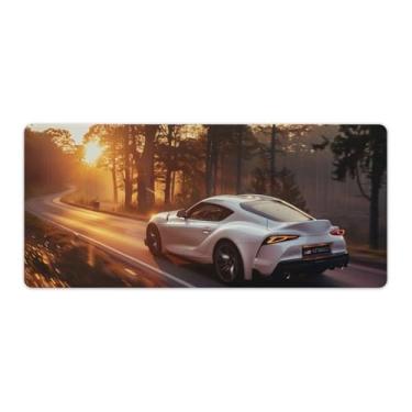 Imagem de HouLaiZhe JDM Sup Jungle Sunrise Beautiful Large Gaming Mouse Pads Tapete de Mesa Base de Borracha Antiderrapante Laptop Acessórios de Computador Suprimentos Bloco de Escrita para Escritório Casa 40 x