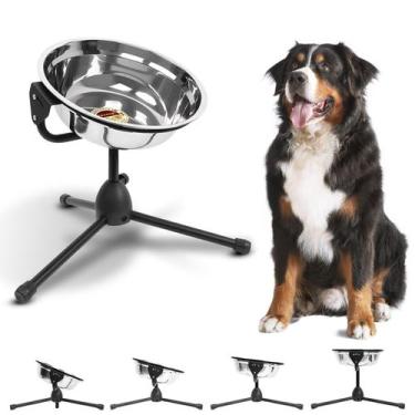 Imagem de Taça elevada para cães Vexong, suporte de metal ajustável de 4,7 L em 