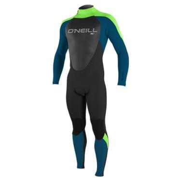 Imagem de Roupa de mergulho masculina O'Neill Epic 4/3 mm com zíper nas costas, preto/azul/dialeiro, médio curto