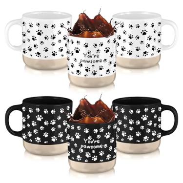 Imagem de Meanplan 2 peças de presentes de Natal veterinários 368 g Caneca de café de cerâmica veterinária You're Pawsome Mug Thank You Gifts Vet Tech Apreciation Cup para enfermeira assistente de medicina