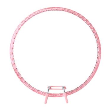 Imagem de Fiocias Bastidor de Bordado Versátil de 16 Cm, Ideal para Bordado em Ponto Cruz, Decoração de Festas E Casamentos, Rosa