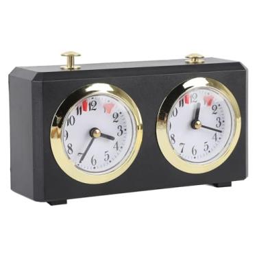 Imagem de KIMISS Relógio de Xadrez Mecânico Vintage Com Mostradores Grandes - Temporizador Analógico de Corda para Competições de Xadrez, Go e C Se (#1)