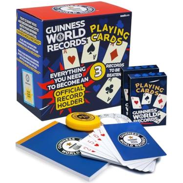 Imagem de Guinness World Records 2026 Playing Cards Kit - Record Breaker - Official Card Games - World Record Holder - Guinness Book Records 2026 - Card Tricks - Achievement Games - Stocking Fillers For Kids
