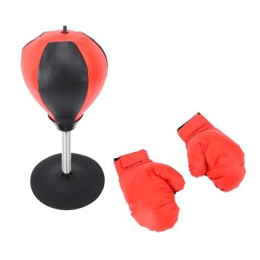 Imagem de Pissente Saco de Pancadas de Mesa, Bola de Boxe de Couro PU para Alívio de Estresse Com Suporte de Mola e Ventosa, para Escritório, Casa, Academia, Crianças, Adultos, Interação entre