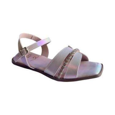 Imagem de Sandália Rasteira Fem Sua Cia Mini RosaPerolizado 9185.52107-Feminino