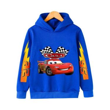 Imagem de Moletom Infantil Disney Cars Lightning McQueen, Conjunto Casual De Des