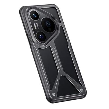 Imagem de LTLMYDAM Capa de metal para Huawei Pura 80 Ultra/80 Pro/80Pro+/80, capa de proteção contra dissipação de calor de alumínio de aviação, preta, 80 Pro+