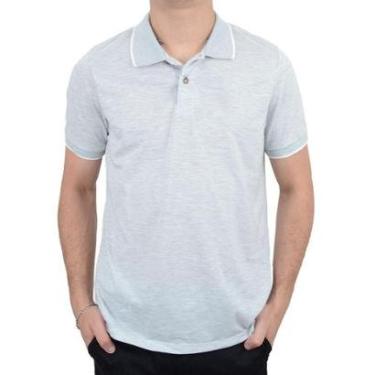 Imagem de Camisa Polo Masculina Ogochi Concept Malha Slim Cinza - 0075-Masculino