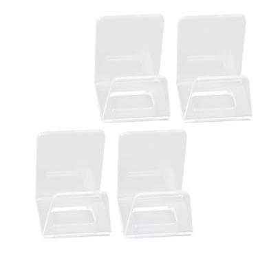 Imagem de KUIDAMOS Suporte de Esponja Acrílico para Pia de Cozinha, Estilo Moderno, Drenagem Eficiente, Tamanho Compacto para Lavagem de Cozinha, 4 Pacotes Transparentes para Economizar Espaço