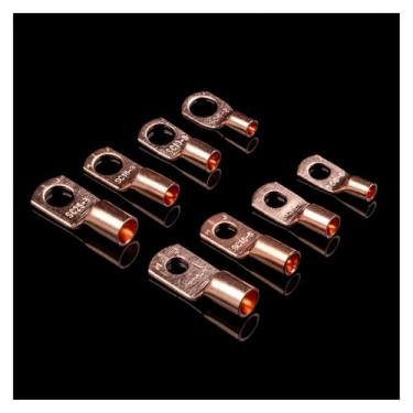 Imagem de 50 peças SC6-6 SC6-8 SC10-6 conectores de fio de anel de cobre estanhado para terminal de crimpagem de fio de cabo de bateria (SC6-6)